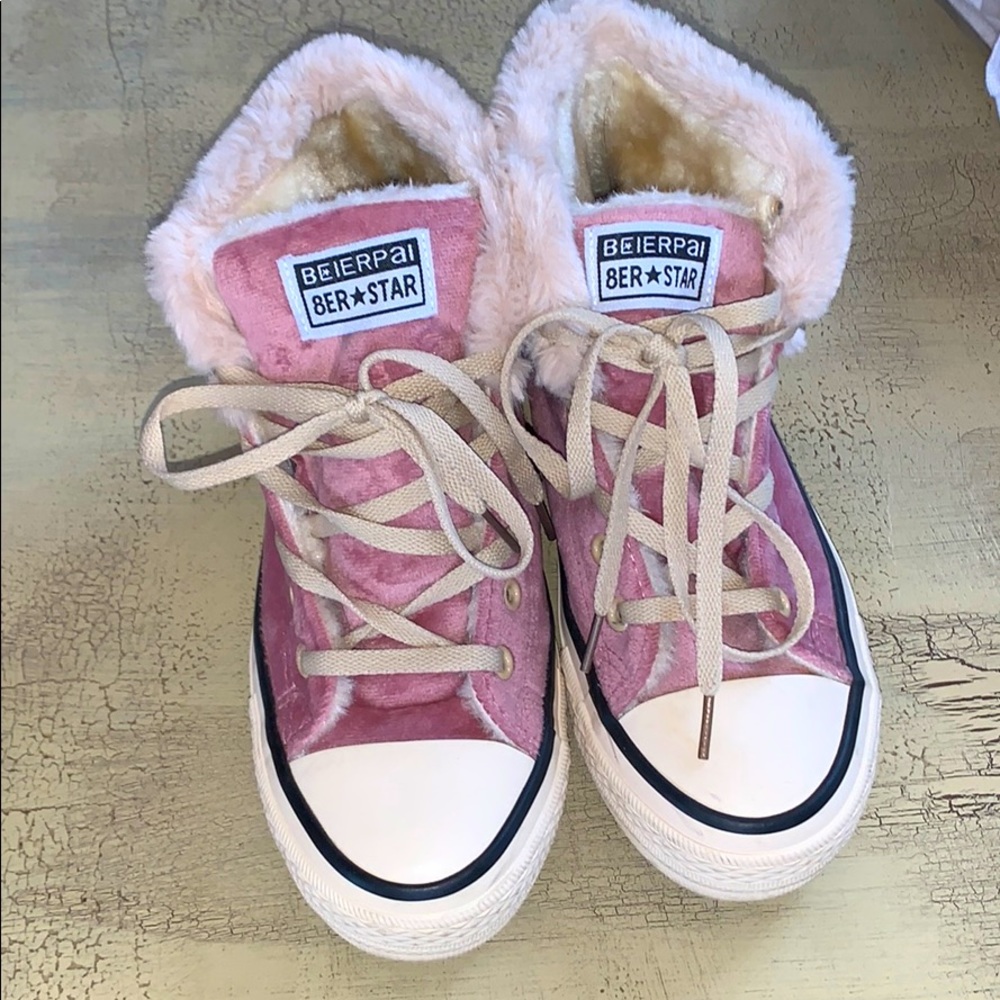 High Top Plush Sneaker